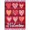 Be My Valentine Small Plaid & Heart Garden Flag